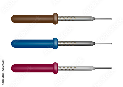 Soldering iron in a vector on a white background.Soldering iron vector.