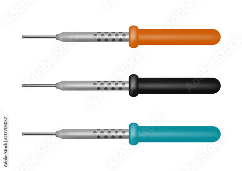 Soldering iron in a vector on a white background.Soldering iron vector.
