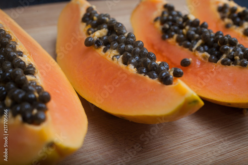 papaya slices