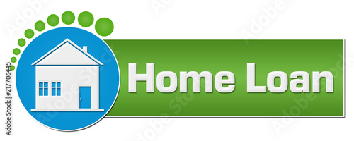 Home Loan Green Blue Circular Dots  photo