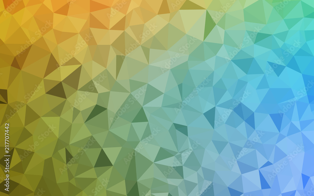 Light Blue, Yellow vector abstract polygonal template. Light Blue, Yellow vector abstract polygonal template.
