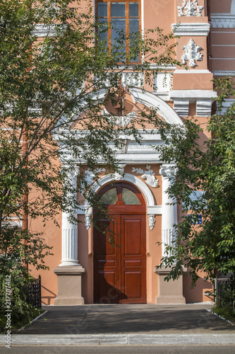 Beautiful door in the Russian city Chita
