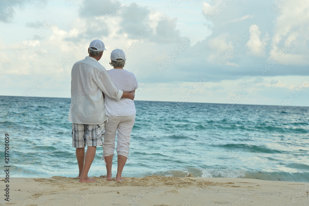 Portrait of a happy elderly couple resting Portrait of a happy elderly couple resting