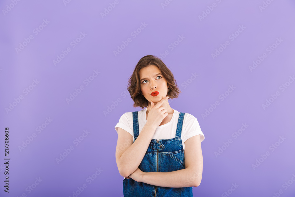 Portrait of a cheerful young woman Portrait of a cheerful young woman