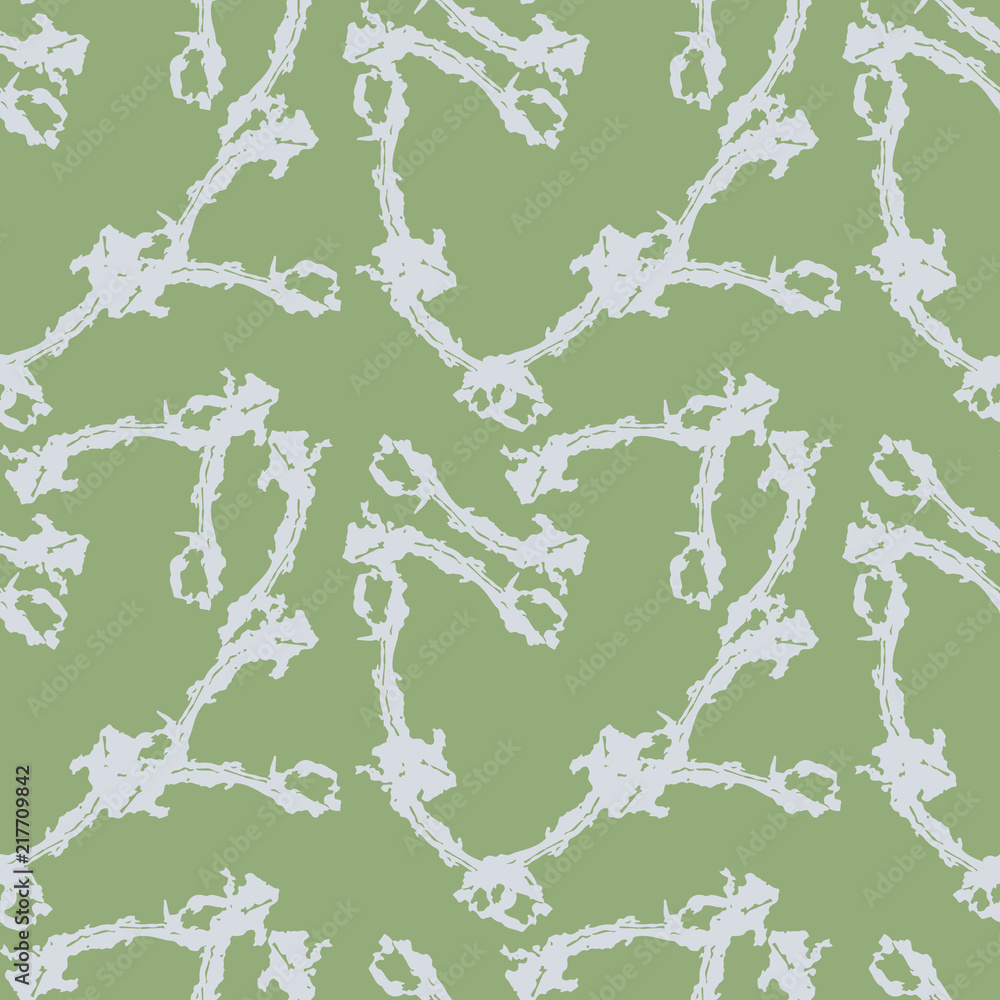 Obraz premium UFO military camouflage seamless pattern in green and grey colors