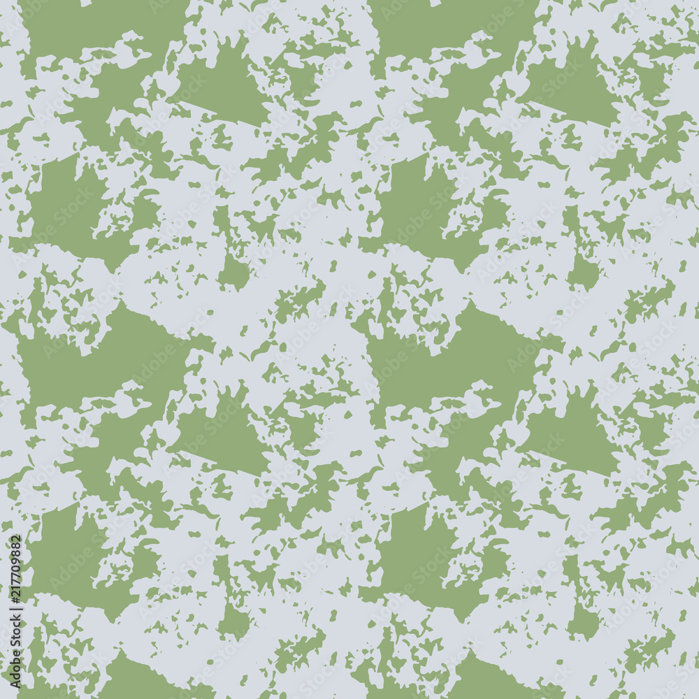 UFO military camouflage seamless pattern in green and grey colors UFO military camouflage seamless pattern in green and grey colors