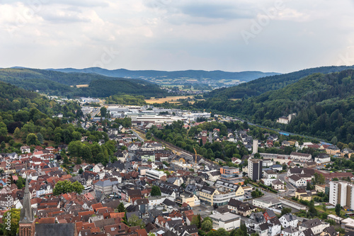 biedenkopf historic town hesse germany from above © Tobias Arhelger