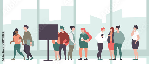 Concept office work, business process, meeting and coworking center