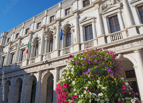 Wallpaper Mural Bergamo, the old town. One of the beautiful city in Italy. Landscape at the public library Angelo Mai Torontodigital.ca