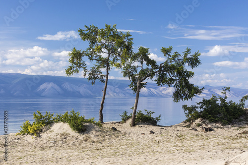 Coast of Island Olkhon in Lake Baikal