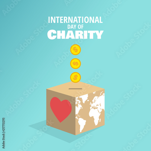 Vector Illustration on the theme International Day of Charity
