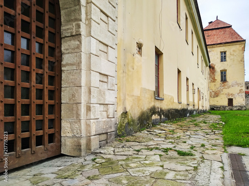 Ancient sights and walls of the city of Zhovkva photo