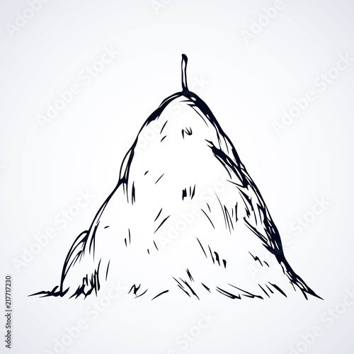 Haystack. Vector drawing