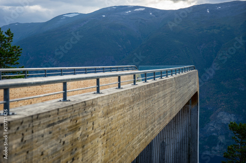 Wallpaper Mural Stegastein viewpoint at the Aurlandsfjorden. Aurlandsvegen, Sogn og Fjordane, Norway Torontodigital.ca