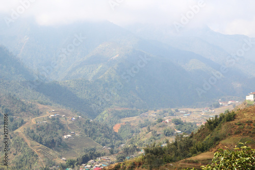 Sapa valley landscape  Vietnam