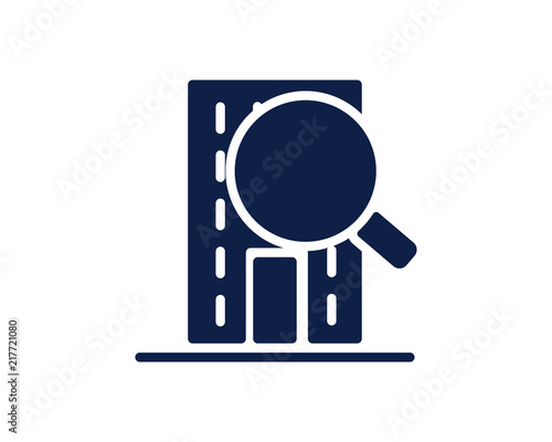 search apartment glyph icon , designed for web and app