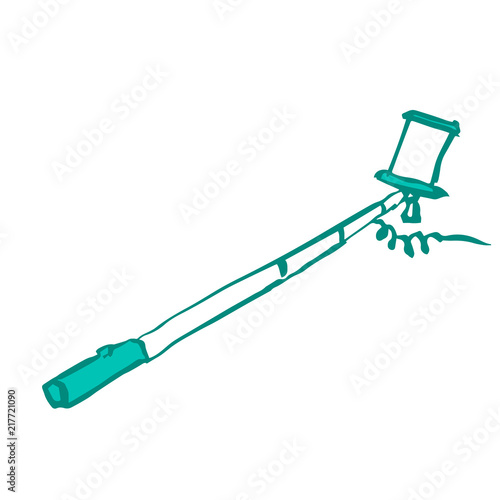 Hand drawn doodle sketch with modern object.