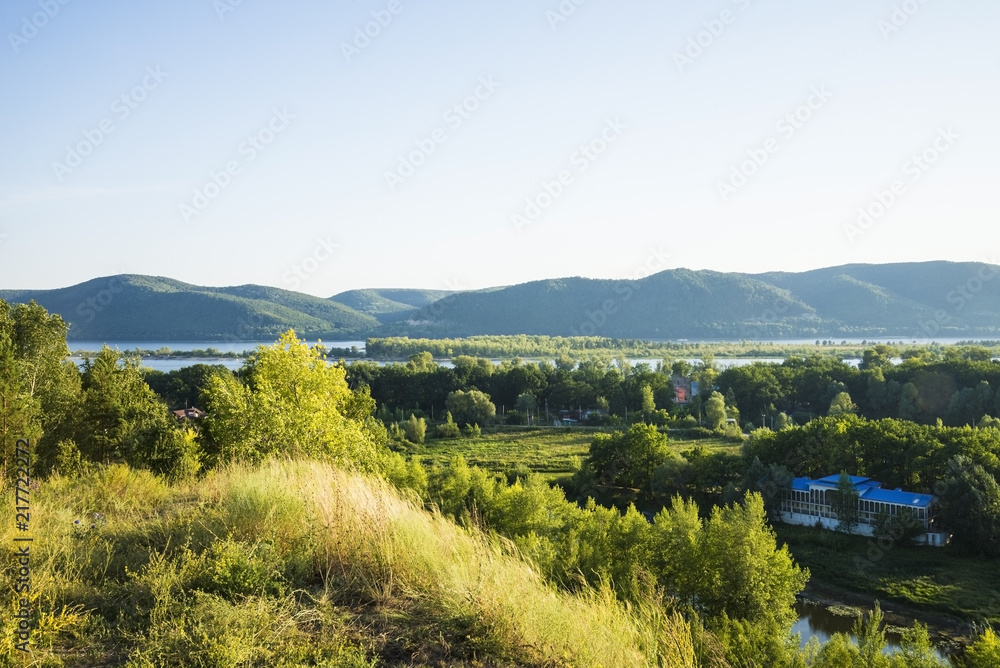 Tsarev kurgan. Attraction of the Samara region. On a Sunny summer day