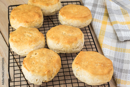 Fresh baked buttermilk biscuits.