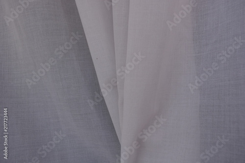 White cotton fabric with waves