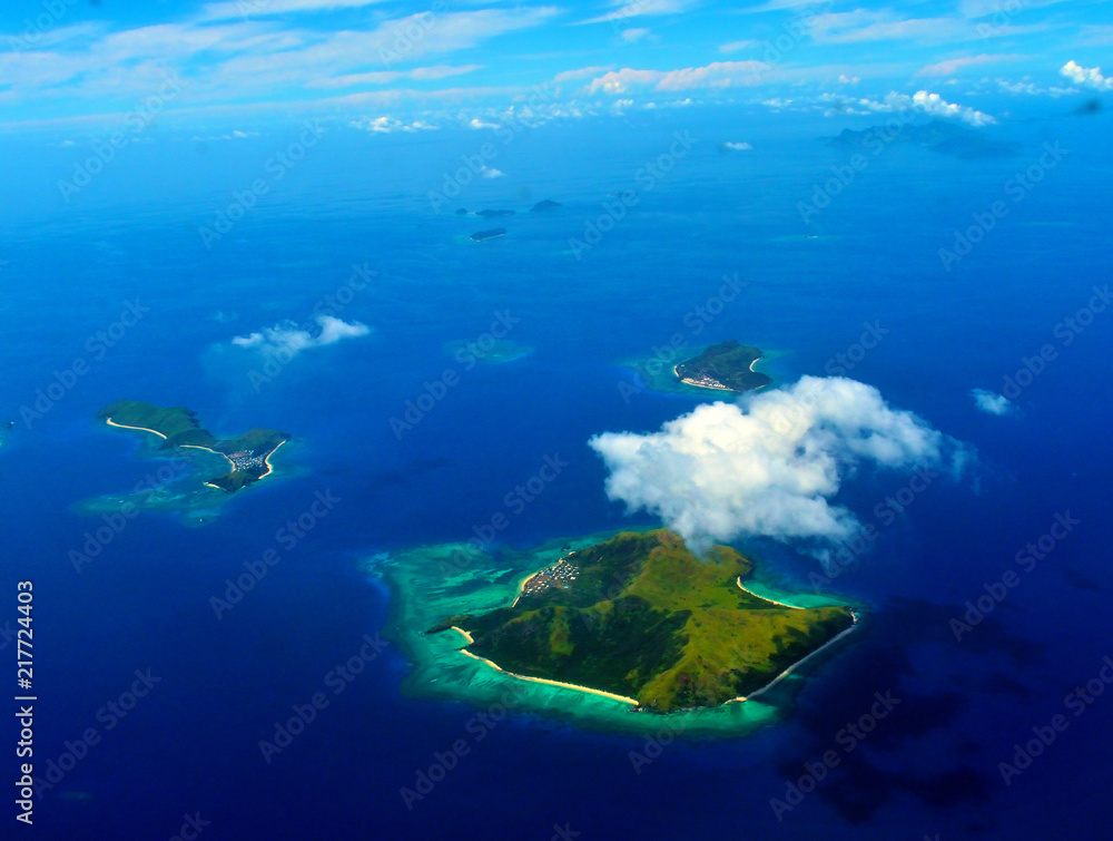 Some Island seen from a plane.