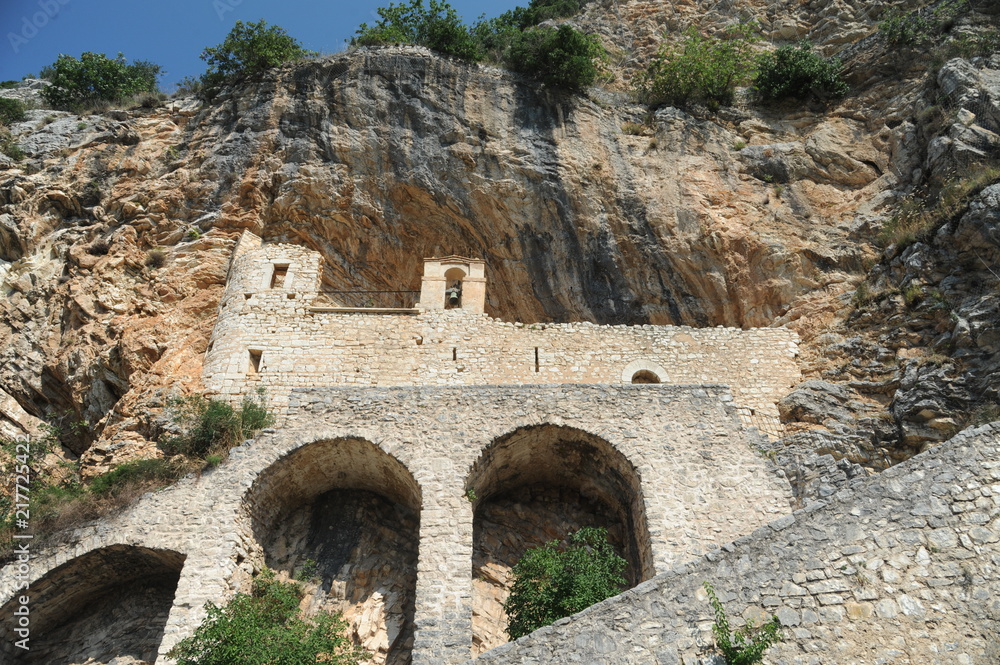 The hermitage of St. Cataldo is located at the foot of the mountain near Cottanello. It dates back to the tenth century and was a refuge for the Benedictine monks. 