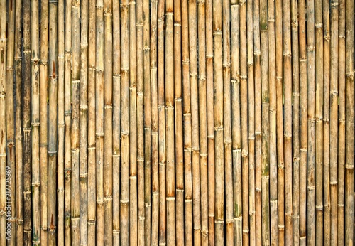 Dry bamboo wall background   Closeup