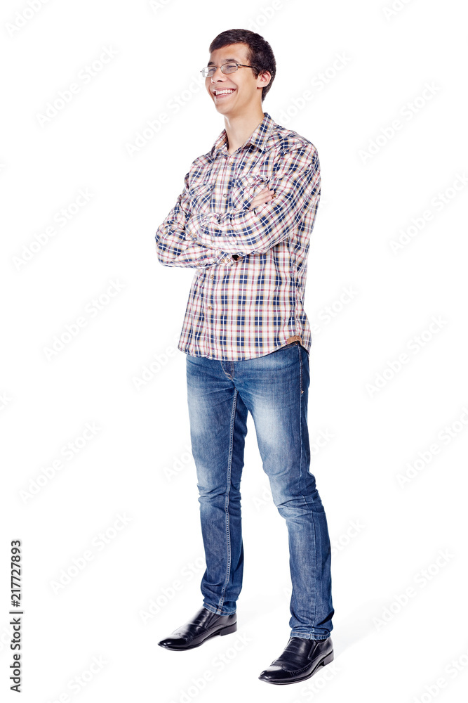 Man with arms crossed full body Man with arms crossed full body