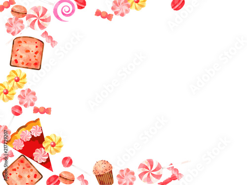 お菓子の背景