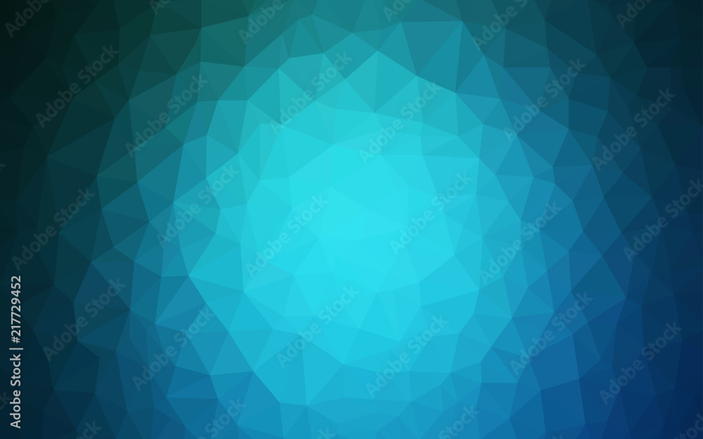 Fototapeta premium Light BLUE vector abstract polygonal template.