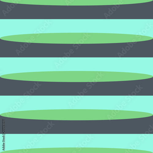 Retro Green shades Horizontal Stripes