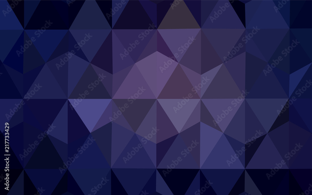 Dark Purple vector triangle mosaic cover. Dark Purple vector triangle mosaic cover.