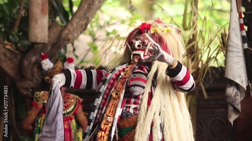 A traditional Barong dance from bali, Indonesia photo