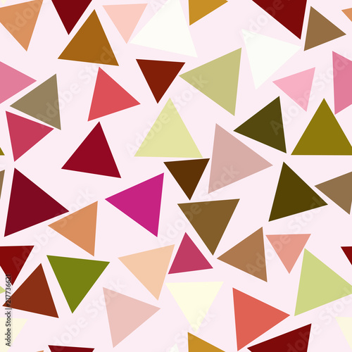 Seamless shape of triangle  abstract geometric background pattern. Web  color  details   effect.