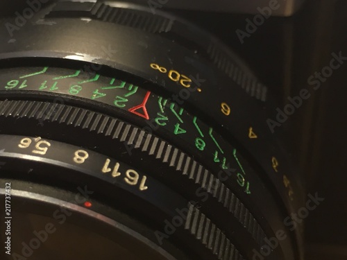 Vintage camera lens