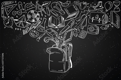 Blackboard Back to School Background 1