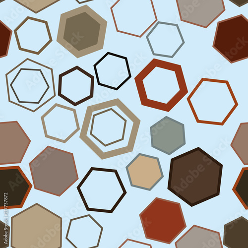 Seamless background abstract geometric hexagon pattern for design. Creative, surface, wallpaper & vector.