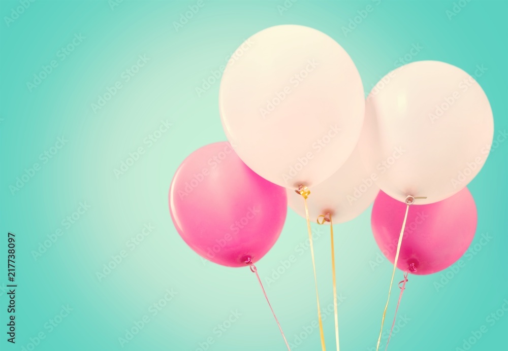 Bunch of colorful balloons on background Bunch of colorful balloons on background