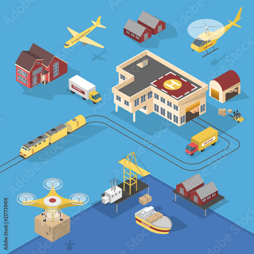 Delivery services illustration