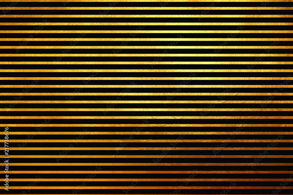 Fototapeta premium Unique creative unusual modern shinning golden horizontal lines abstract texture pattern background. Design element