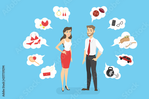 What woman and man want