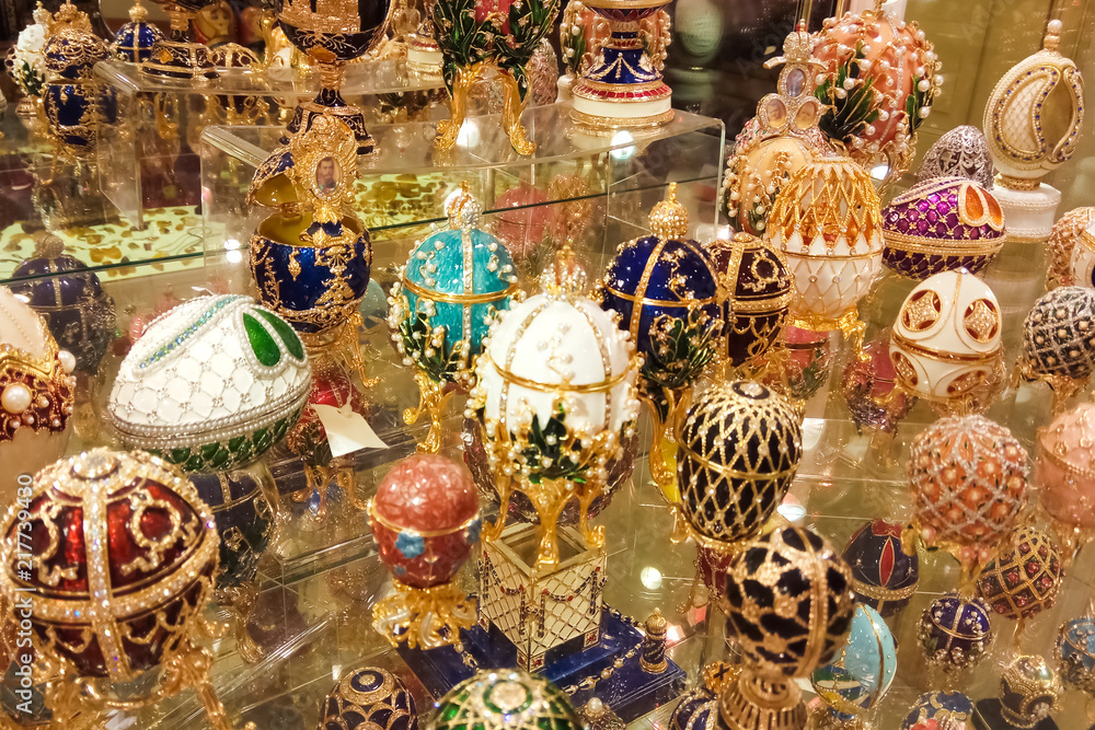 Gift shop. Faberge eggs