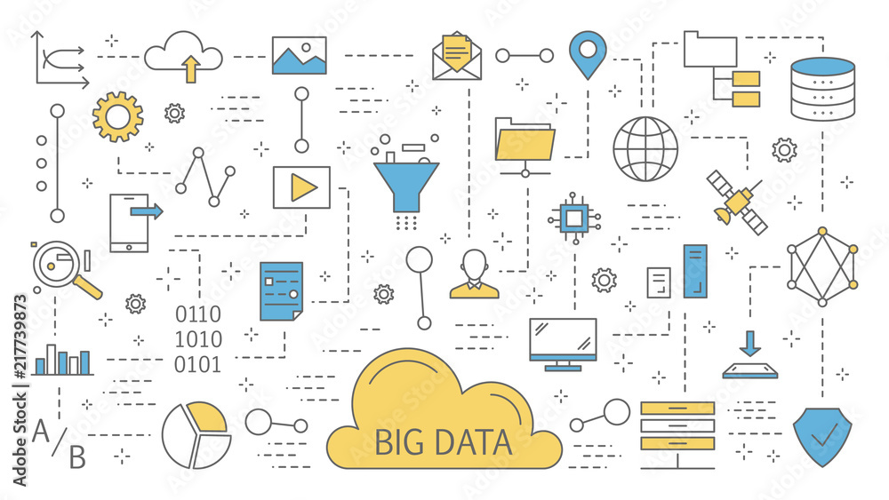 Big data concept illustration Big data concept illustration
