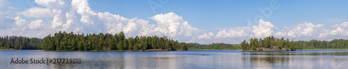 panorama of a forest lake © Maslov Dmitry