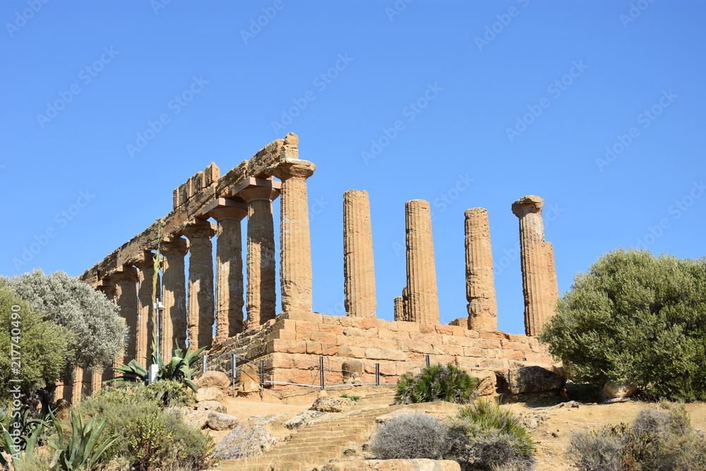 La vallé des temples à Agrigente en Sicile