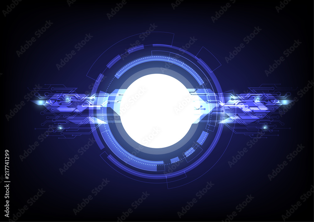 Hi-tech technology abstract background. Vector illustration