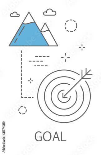 Business goal concept