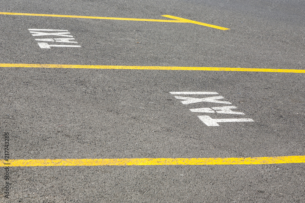 taxi parking lot