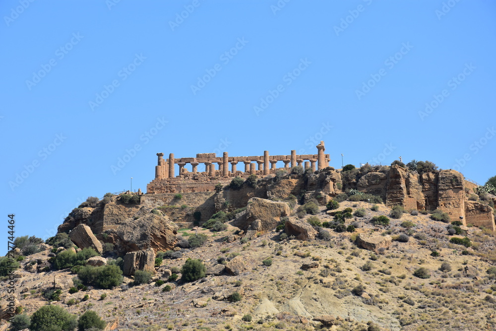 la vallée des temples à Agrigente en Sicile