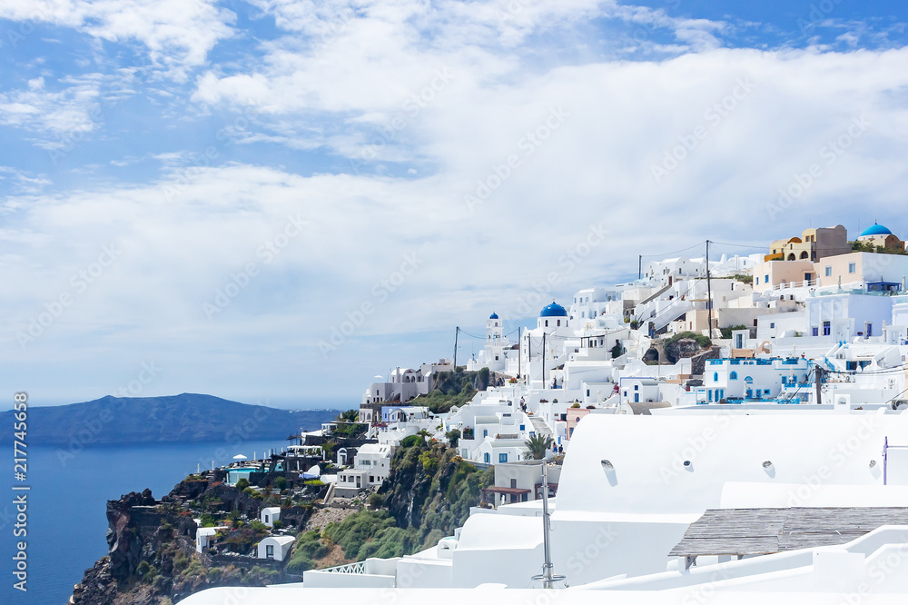 Obraz premium View at Imerovigli, santorini, greece